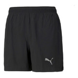 Bermuda Puma Run Favorite Woven 5 Session Preta Tam G