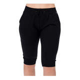 Bermuda Saruel Moletom Capri Calça Skinny