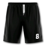 Bermuda Short Calçao Futebol Dry Fit Treino Jogo Numerado 8