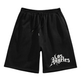 Bermuda Short Moletom Los Angeles Academia