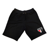 Bermuda Short São Paulo Time Futebol Esportes Moletom