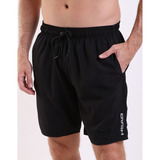 Bermuda Shorts Head Tênis Preto 9 Pol Esportes Microfibra