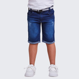 Bermuda Shorts Infantil Jeans Menino 2