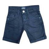 Bermuda Shorts Preto Infantil Jeans Sarja
