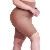 Bermuda Slim Modeladora Loba Lupo Plus Size Feminina Bege Xg
