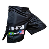 Bermuda Tactel Jiu jítsu Competidor Masculina Muay Thai Mma