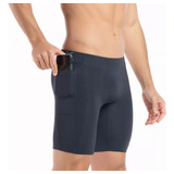 Bermuda Térmica Masculina C Bolso Corrida Academia Corrida