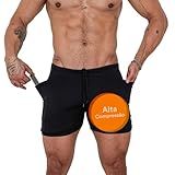 Bermuda Térmica Masculina Segunda Pele Short De Compressão Com Bolso Celular Academia Fitness Musculação Preto CLICK MAGAZINE XG 