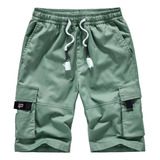 Bermudas Masculino Shorts Cargo Soltos E Casuais