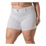 Bermudas Shorts Plus Size Bivik Feminino