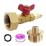 BesNPT Adaptador De Válvula Esférica RV Winterize Blowout Com Plugue De Conexão Rápida De 1 10 2 Cm E 3 10 2 Cm GHT Macho Fêmea Para Mangueira De água De Jardim Sistema De Irrigação