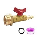 BesNPT Adaptador De Válvula Esférica RV Winterize Com Plugue De Conexão Rápida De 1 10 2 Cm E Macho De 3 10 2 Cm GHT Para Mangueira De água De Jardim Barco Trailer Sistemas De Irrigação
