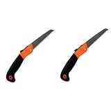 BESPORTBLE 2 Peças De Serras Manuais Poda De Arbustos Kits De Sobrevivência Para Acampamento Poda De árvores Serras Dobradas Duráveis Serras Dobráveis Serras De Acampamento Serras Dobráveis