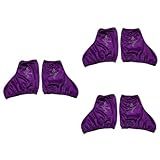 BESPORTBLE 3 Pares Capas Skate Patins Capa Sapato Para Sapato Patinação Protetor Bota Capa Sapatos Patinação No Gelo Roxo Portátil Poliéster Máscara Segurança Filho