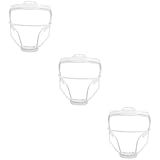 BESPORTBLE 3 Peças Viseira De Capacete Esportivo Forro De Capacete De Goleiro Acessório Esportivo Escolar Capacete Flexível Protetor De Goleiro Goleiro Rugby De Goleiro Ferro Futebol