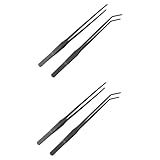 BESPORTBLE 4 Pçs Acessórios De Aquário De Água Salgada Ferramentas De Aquário Grilos Vivos Para Répteis Cortadores De Plantas Tanque De Peixes Ferramentas De Plantas Pinças Pinças De Plantas