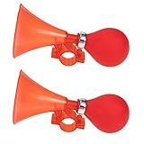 BESPORTBLE Air Bike Air Squeeze Buzinas De Buzina 2Pcs Chifre De Bicicleta De Palha O Retro Com Bulbo Squeeze Clássico Bugle Alpo Guia Chorno Plástico Infantil Bike Chifre Squeeze Infantil