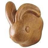BESPORTBLE Coelho Esculpido Em Sândalo Recipiente De Bolo Modelo De Animais Decoração Chaveiro Enfeites De Coelho Enfeitar Mesa De Madeira Vidro Trabalhos Manuais Ornamento Estátua Acessórios