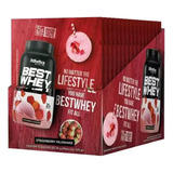 Best Whey Sachê Strawberry C 15unid De 35g Atlhetica Sabor Strawberry Milkshake