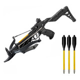 Besta Balestra Crossbow Man Kung 80 Lb Alligator Black Preta