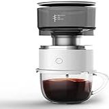 BestAlice Cafeteira Pessoal Portátil Mini Máquina De Café Automática De Gotejamento Cafeteira Operada Por Bateria Com Filtro De Aço Inoxidável Máquina De Café Automática Para Viagem Escritório Casa