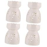 BESTOYARD 4 Pcs Queimador De Aroma De Cerâmica Queimador De Aroma Cerâmico Forno De Aromaterapia Queimador De Óleo Essencial De Cerâmica Difusor De Óleo De Cerâmica Dia Das Bruxas Vela