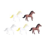 BESTOYARD 5 Peças Cavalo Micro Paisagem Mini Brinquedos Para Crianças Enfeites De Casa Toppers De Cupcake Brinquedos De Cavalo Em Miniatura Bonsai Decoração Figuras De Cavalo Para Crianças