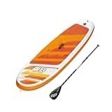 Bestway Prancha Inflável De Stand Up Paddle Completa Aqua Journey Na Cor Branca E Laranja 