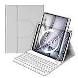 Bettdow Capa Com Teclado Para Ipad Air 13 Polegadas M3 2025-M2 2024- Ipad Pro 12-9 Polegadas 6ª-5ª-4ª-3ª Geração- Capa Giratória 360 Graus E Teclado Magnético Removível Com Suporte Para Lápis- Modo