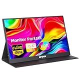 Bettdow Monitor Portatil 15 6 FHD 1080P Monitor Portátil Conectado Com USB C Dupla HDMI IPS Extensor De Tela Para Notebook Com VESA E Funda Inteligente Magnético Plug And Play