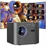 Bettdow Projetor 4k 8k 14000 Lumens Hd 1080p Compatível Completo De Android 11 Smart Projetores Retroprojetor Portatil 400 ANSI WiFi 6 BT5 0 Auto Correção Trapezoidal Foco Automático