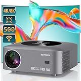 BETTDOW Projetor 4k 8k Hd 1080p 13000 Lm Compatível Completo De Android-IOS- Smart Projetores Retroprojetor Portatil 500 ANSI WiFi6 BT5-0- Elétrico Correção Trapezoidal- Foco Elétrico