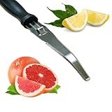 Better Houseware Grapefruit Knife Faca Curva Serrilhada De Aço Inoxidável Com Cabo De Nylon Faca Descascadora De Toranja Com Borda Serrilhada Lavável Na Máquina De Lavar Louça 