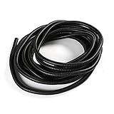 Bettomshin 1 Peça Tubo Ondulado Tubo De Fio De Polipropileno PP Tubo Dividido Flexível Tubo De Fio Mangueira 12mm Diâmetro Interno 15-8 Mm Diâmetro Externo 10 M Longo Para Capa De Cabo Líquido Manga Preta