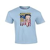 Betty Boop America Camiseta De Manga