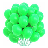 Bexiga Balão Liso 9 Polegadas 50 Unidades Cor Verde Limão