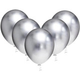 Bexiga Balão Metalizado cor Prata