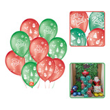 Bexiga Balões São Roque Feliz Natal Cintilante C 25un