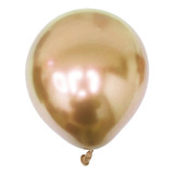 Bexigas Balões Metálicos Dourado Grande 9 Polegadas 25 Und