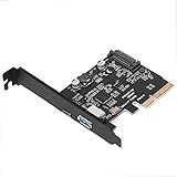 BEYIMEI Placa De Expansão PCI E Para 2 Portas USB Placa PCI Express 4X USB 3 1 Gen 2 10 Gbps Placa Adaptadora Complementar USB C E USB A Compatível Com Windows 8 10 MAC OS 10 14 