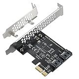 BEYIMEI Placa PCIe SATA 2 Portas Placa De Expansão PCI E Para SATA 6Gbps PCI E 2X 4X 8X 16X Placa Controladora SATA 3 0 Para Windows 10 8 7 XP Vista Linux Suporta SSD E HDD