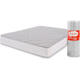 Bf Colchões Espuma Basic D28 Certificada Colchão Casal Ortopédico De Espuma D28 A Vácuo 138x188cm Cor Branco