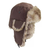 Bg Soldado Soviético Russo Com Boné Inverno Aviador Esqu