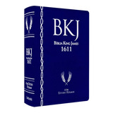 Bíblia Bkj King James 1611 Com Estudo Holman Azul Caixa