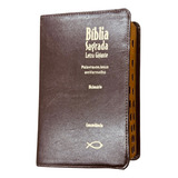 Biblia Com Dicionario E Concordancia Letra Gigante Com Indice De Joao Ferreira De Almeida Editorial Geografica Capa Mole Em Português 2014