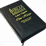 Biblia Com Harpa Letras Grandes E Capa Com Ziper Na Cor Preta De João Ferreira De Almeida Revista E Corrigida