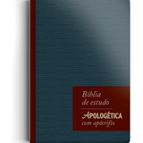 Bíblia De Estudo Arc Apologética C Apócrifos Capa Luxo Azul