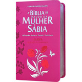Bíblia De Estudo Da Mulher Sábia Letra Grande Com Harpa