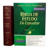 Bíblia De Estudo Do Expositor Capa Couro Bounded Vinho Va Versão Textual Expositora De Sociedade Bíblica Do Brasil Editorial Sociedade Bíblica Do Brasil Em Português 2015