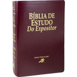 Bíblia De Estudo Do Expositor Nova Versão Textual Expositora Capa Luxo Vinho